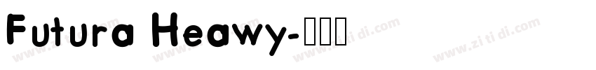 Futura Heawy字体转换